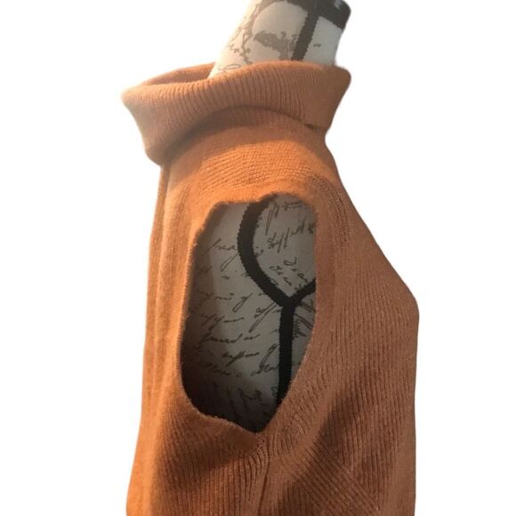 Scoop NYC Women's Orange Cowl Neck Sweater - Picture 3 of 11